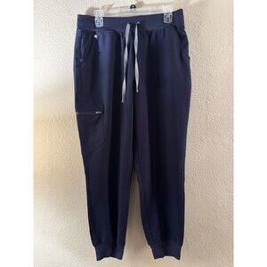 FIGS Zamora Navy Blue Scrub Pants Joggers Size LP